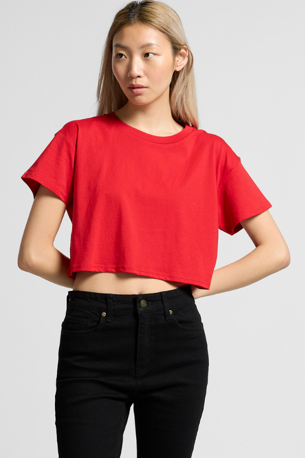 【in a row】Paint Crop Tee Wo's Heavy Faded Crop Tee | 4089 - AS Colour US